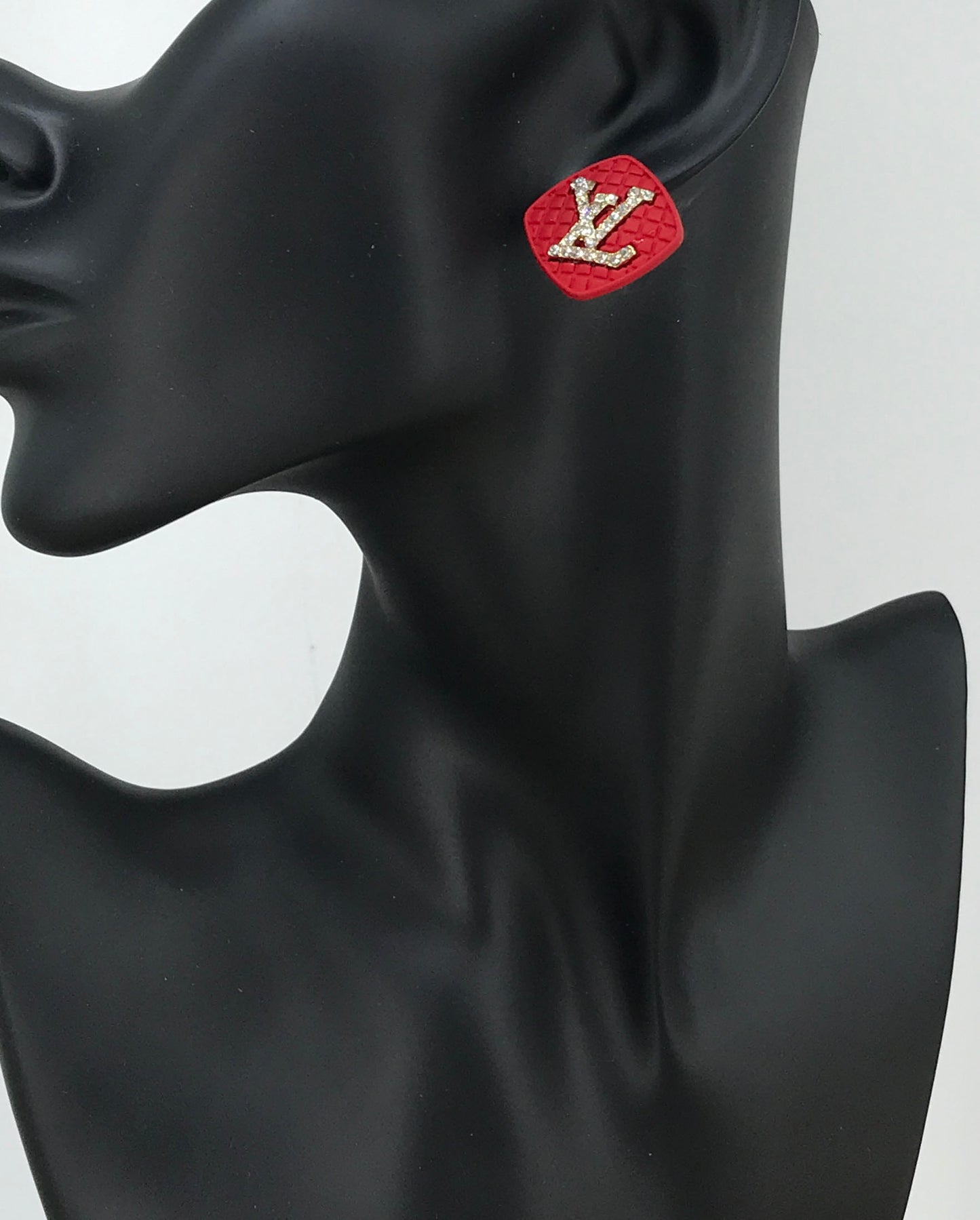 Ruby Radiance Logo Stud Earrings