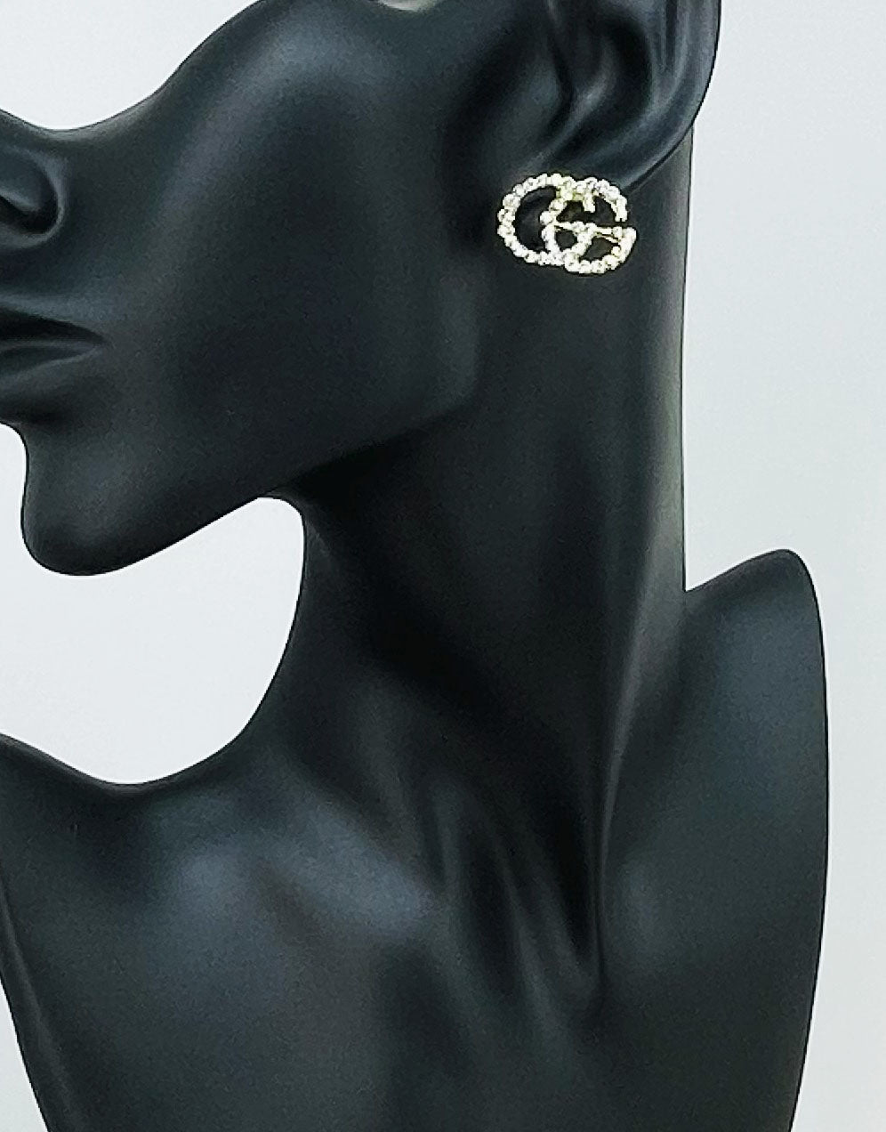 Pavé Outline GG Stud Earrings