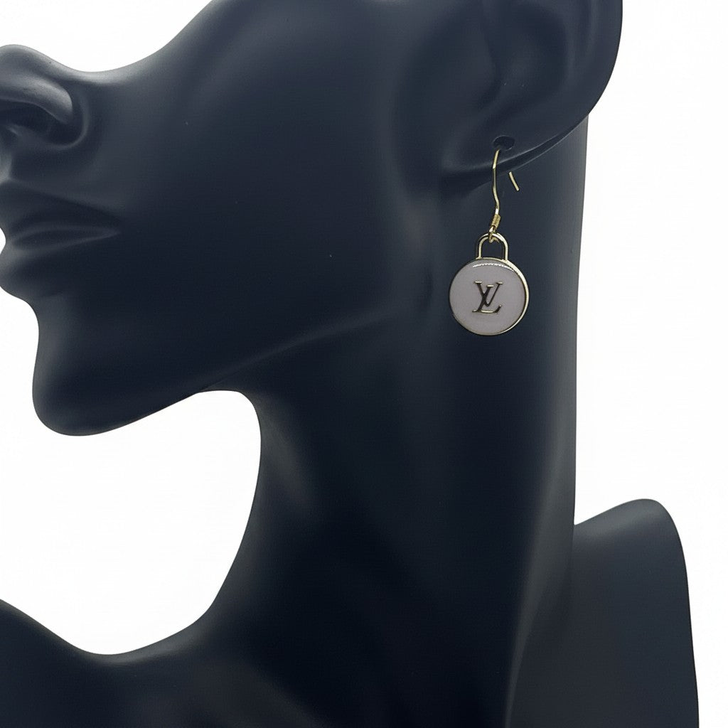Gilded Lavender Signature Pendant Earrings