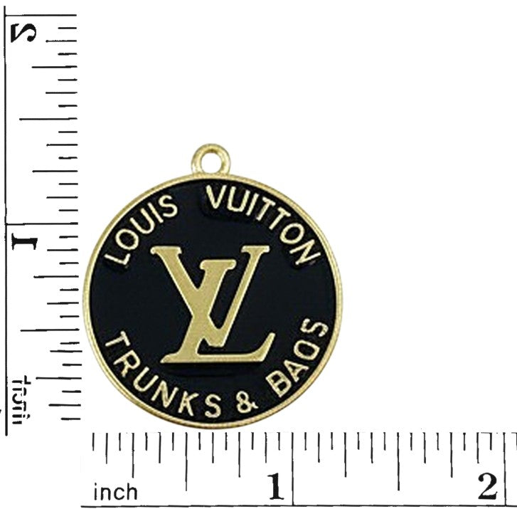 Large Black & Gold Charm