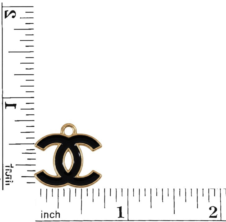 Gold Tone Double Sided Colored Charms