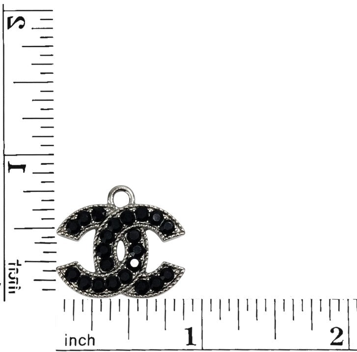 Silver Tone Rhinestone Charms