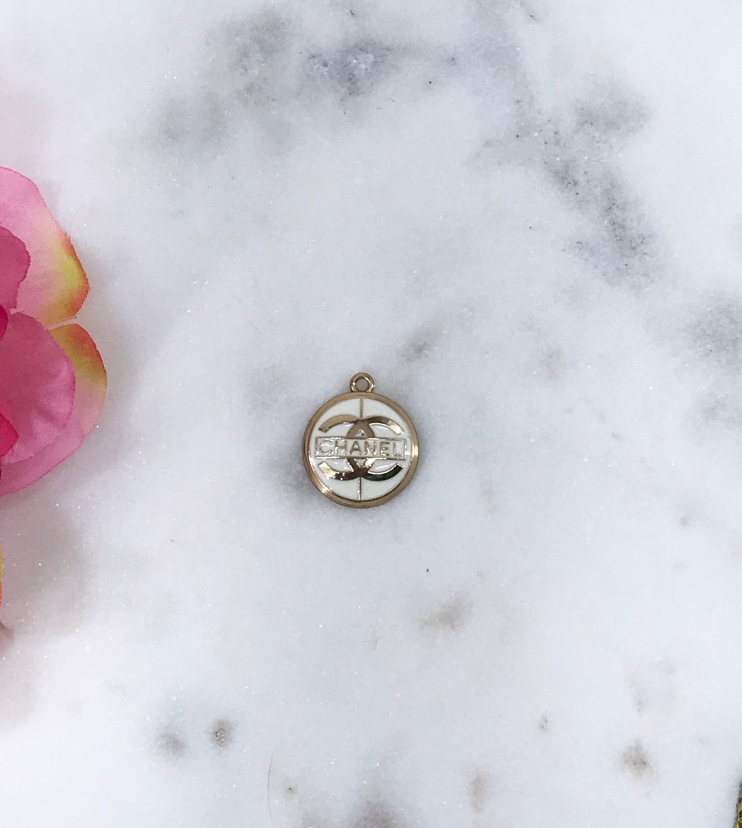 Black or White Button Style Charms