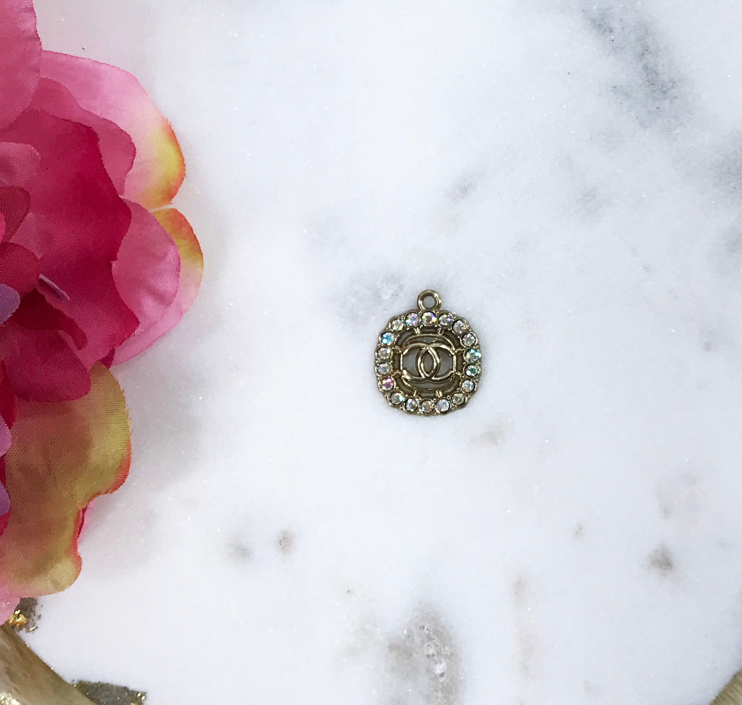 Small Square Rhinestone Charms