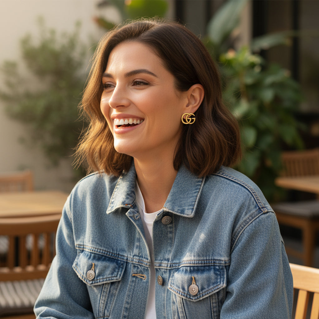 GG Signature Stud Earrings