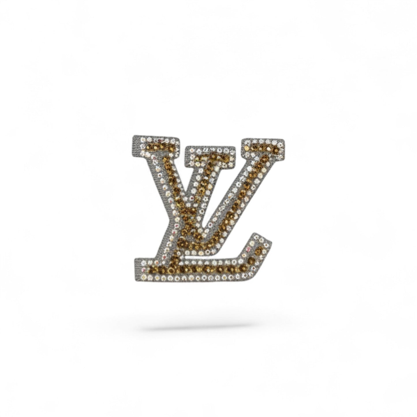 Gold Rhinestone & Clear AB Bling Emblems