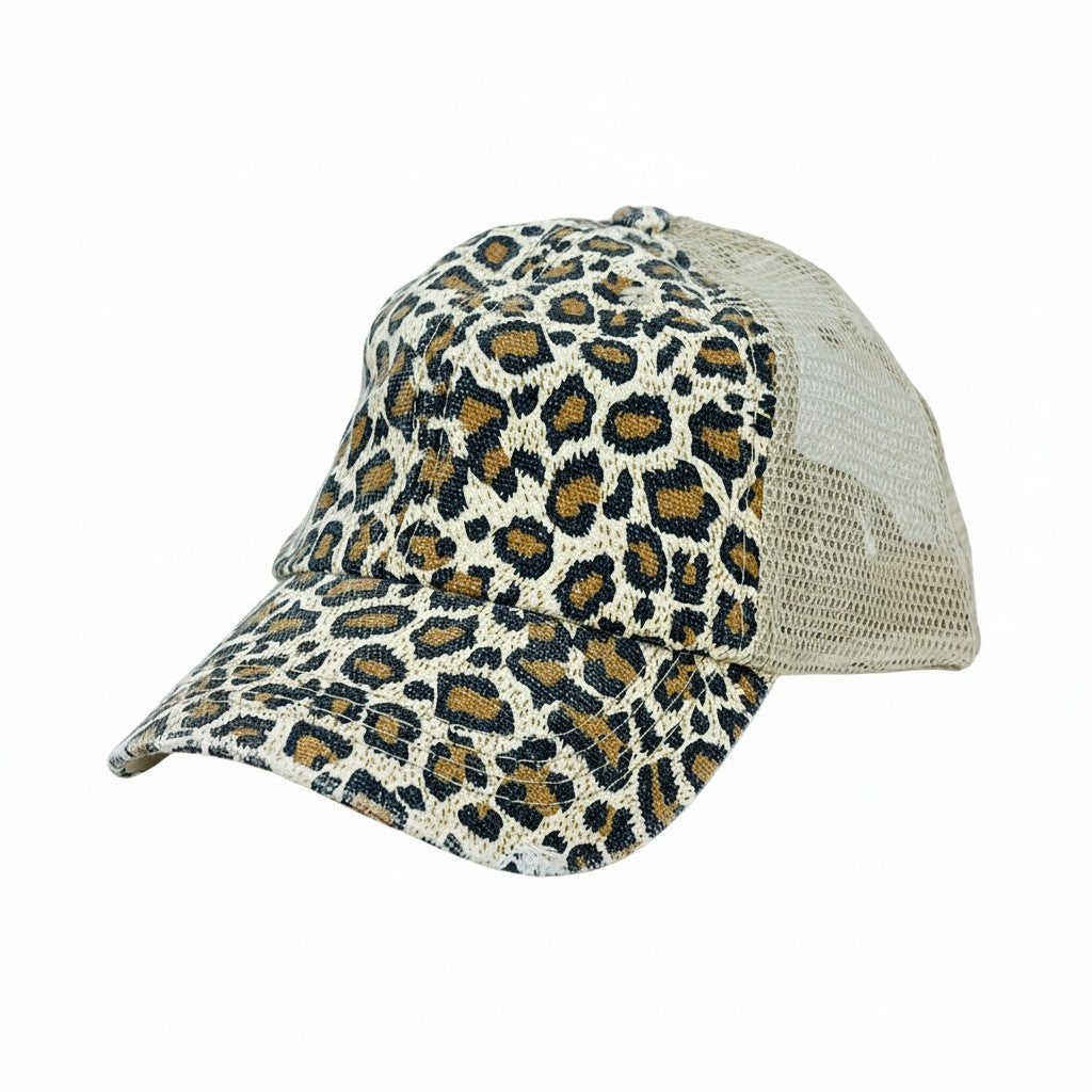 Animal Print Vintage Trucker Hat