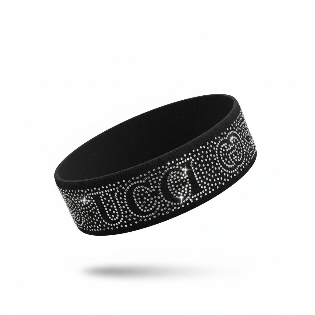Black CC Bling Hatband