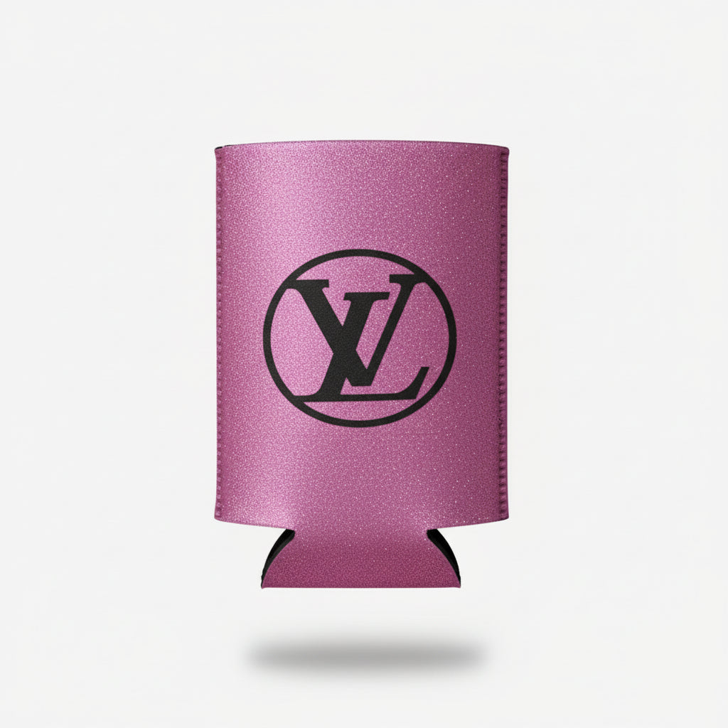 Pink Koozies with Front and Back Design