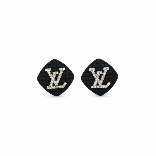 Midnight Spark Logo Stud Earrings