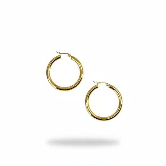 Bold Gold Hoop Earrings