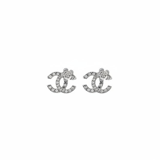 Pave Bow Stud Earrings