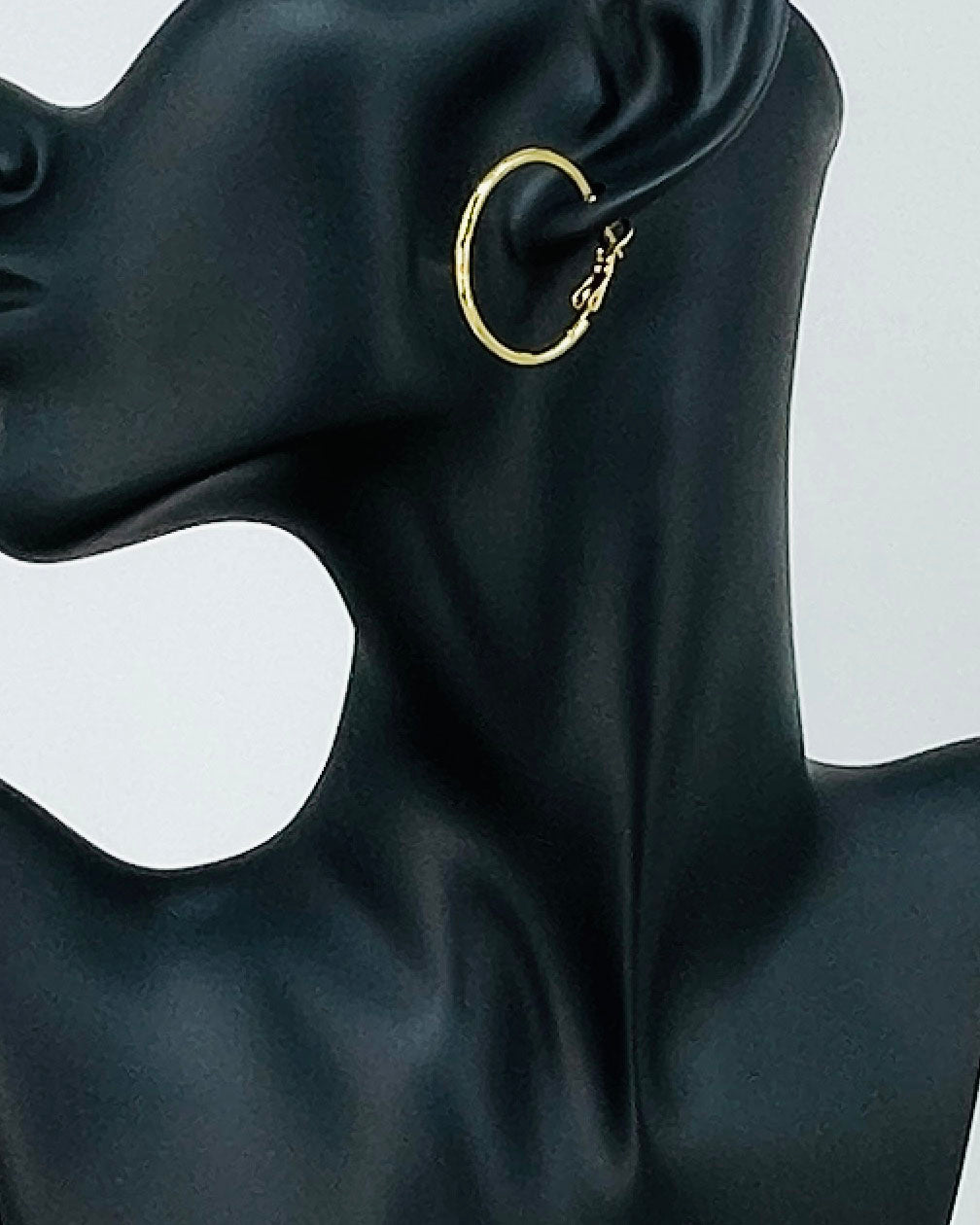 1" Gold Tone Stainless Steel Hoops