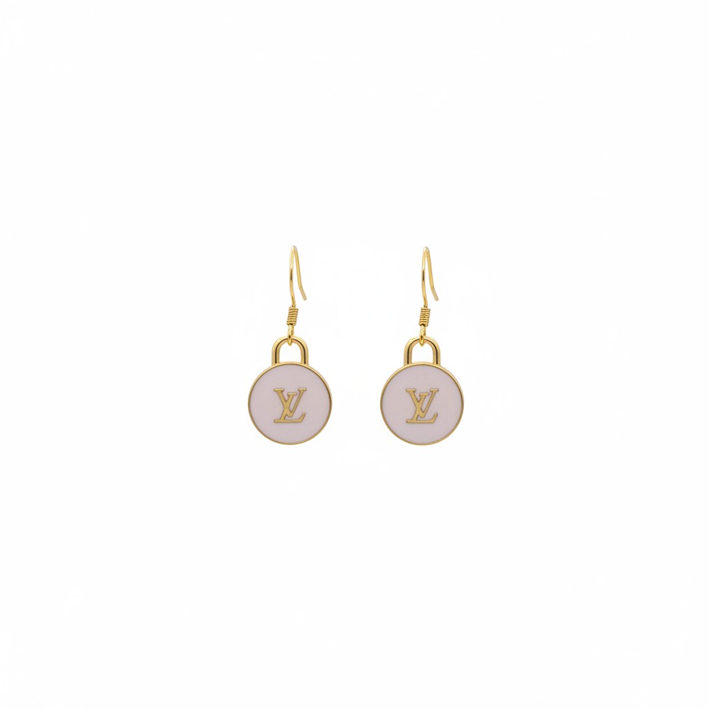 Gilded Lavender Signature Pendant Earrings