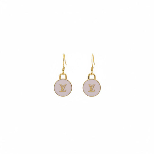 Gilded Lavender Signature Pendant Earrings