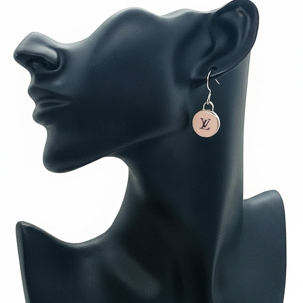 Polished Pink Signature Pendant Earrings