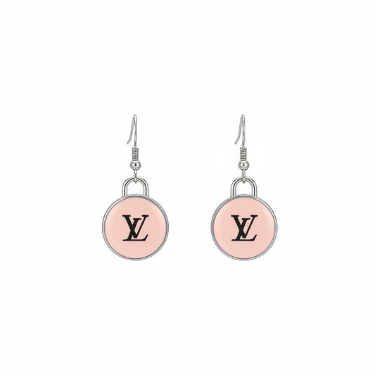 Polished Pink Signature Pendant Earrings