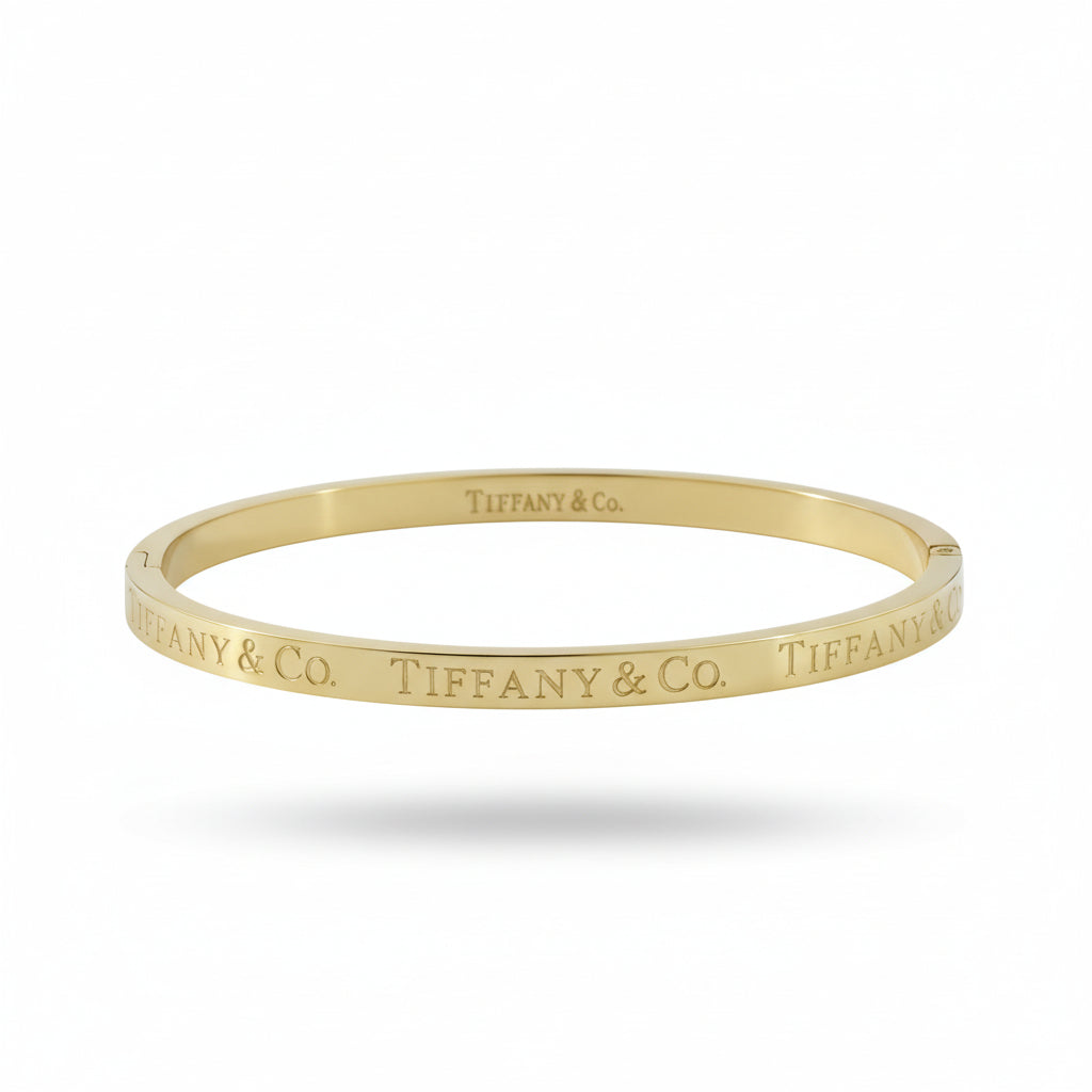 Tiffany Engraved Stainless Steel Bracelet