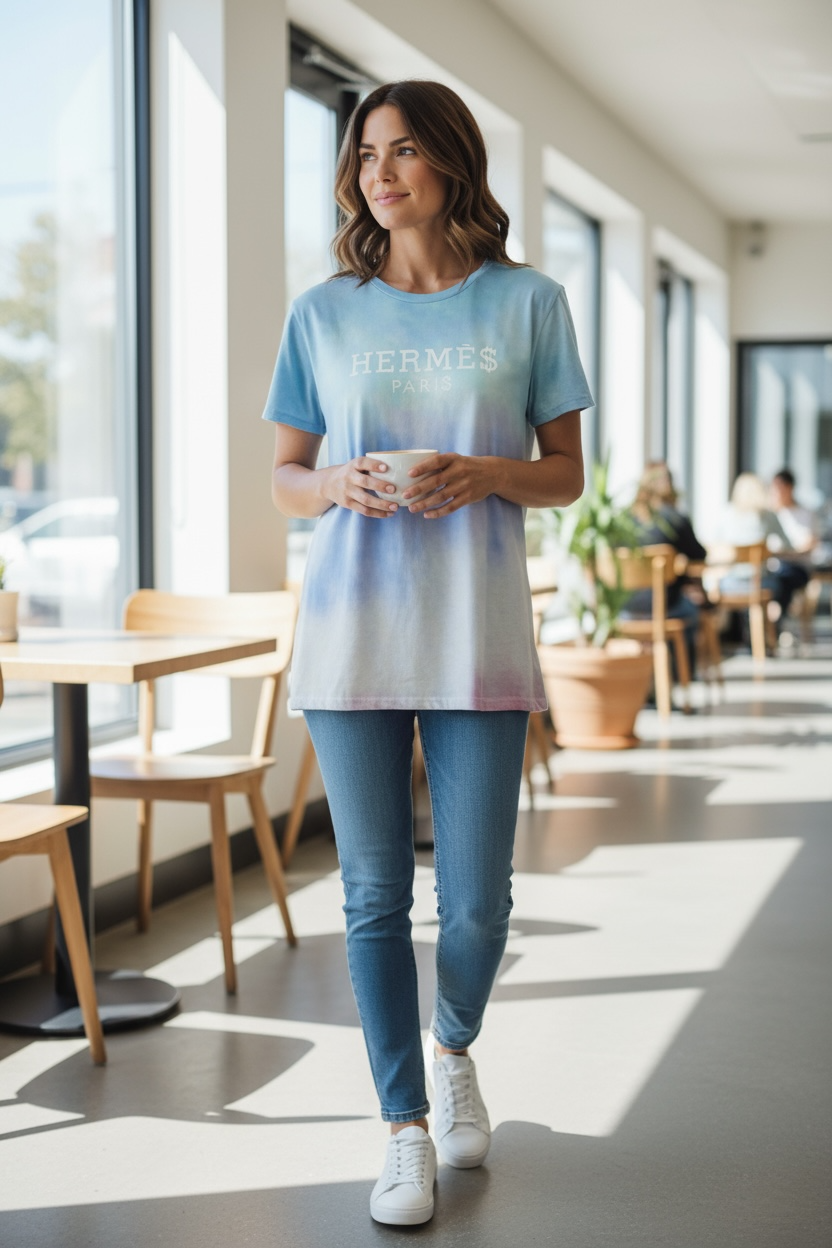 Pastel Tie-Dye Luxe Logo Tee