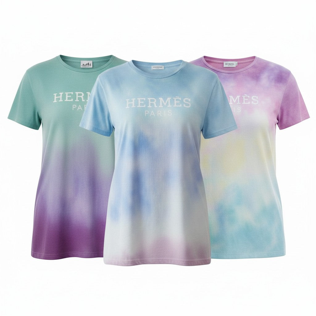 Pastel Tie-Dye Luxe Logo Tee