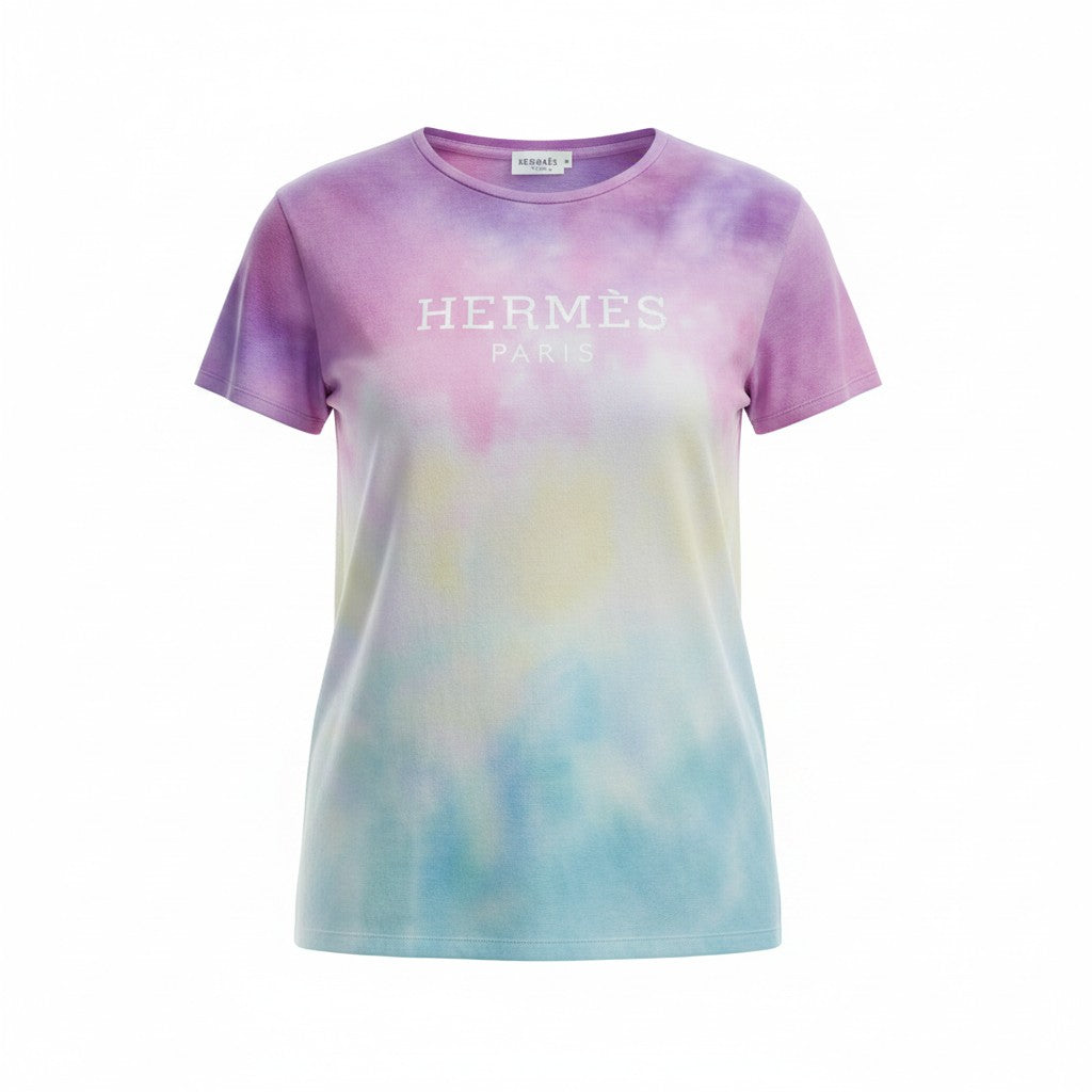 Pastel Tie-Dye Luxe Logo Tee