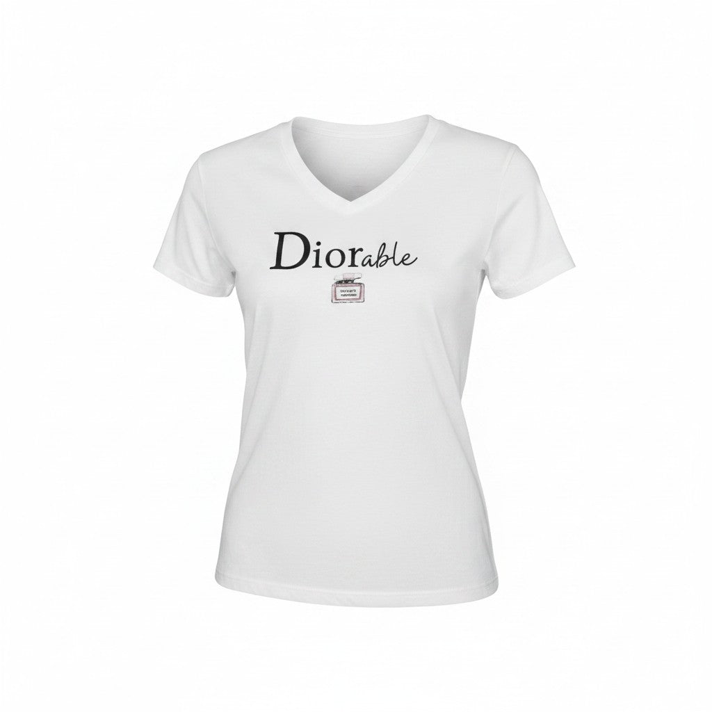 Diorable Signature V-Neck Tee