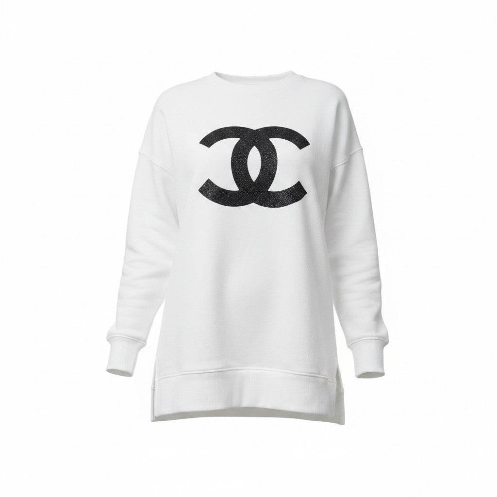 Oversized CC Logo Pocket Sweatshirt