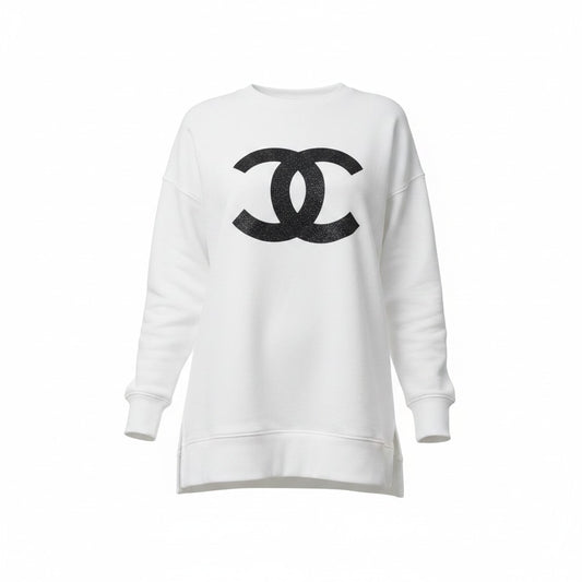 Oversized CC Logo Pocket Sweatshirt