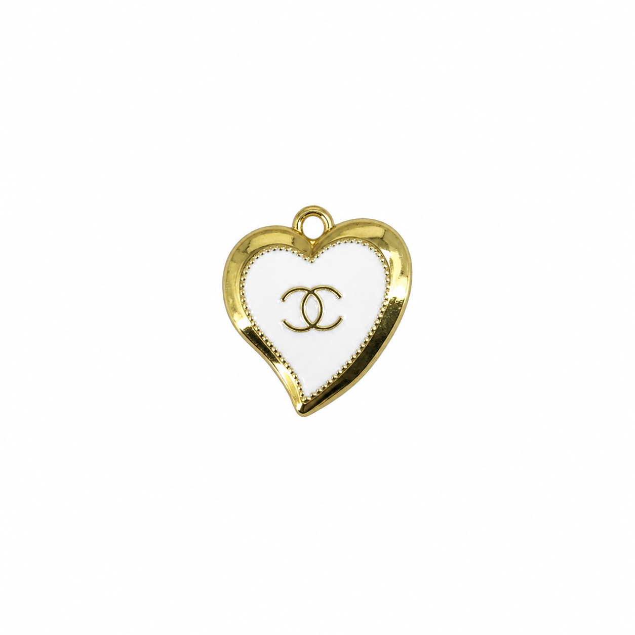 Small 1" Gold Tone Heart Charms