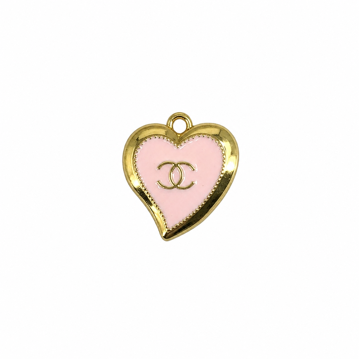 Small 1" Gold Tone Heart Charms