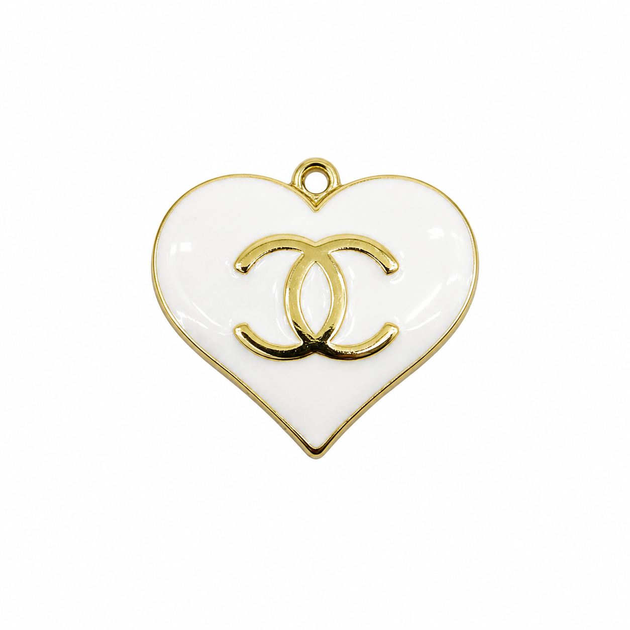 Large Gold Tone Heart Charms