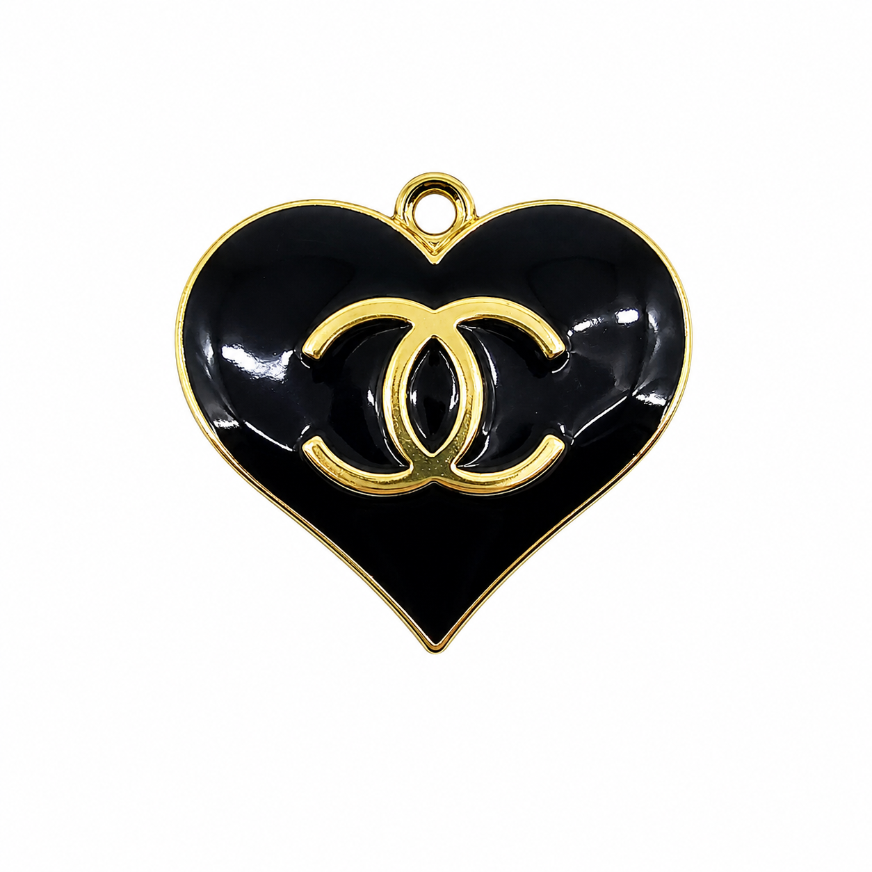 Large Gold Tone Heart Charms