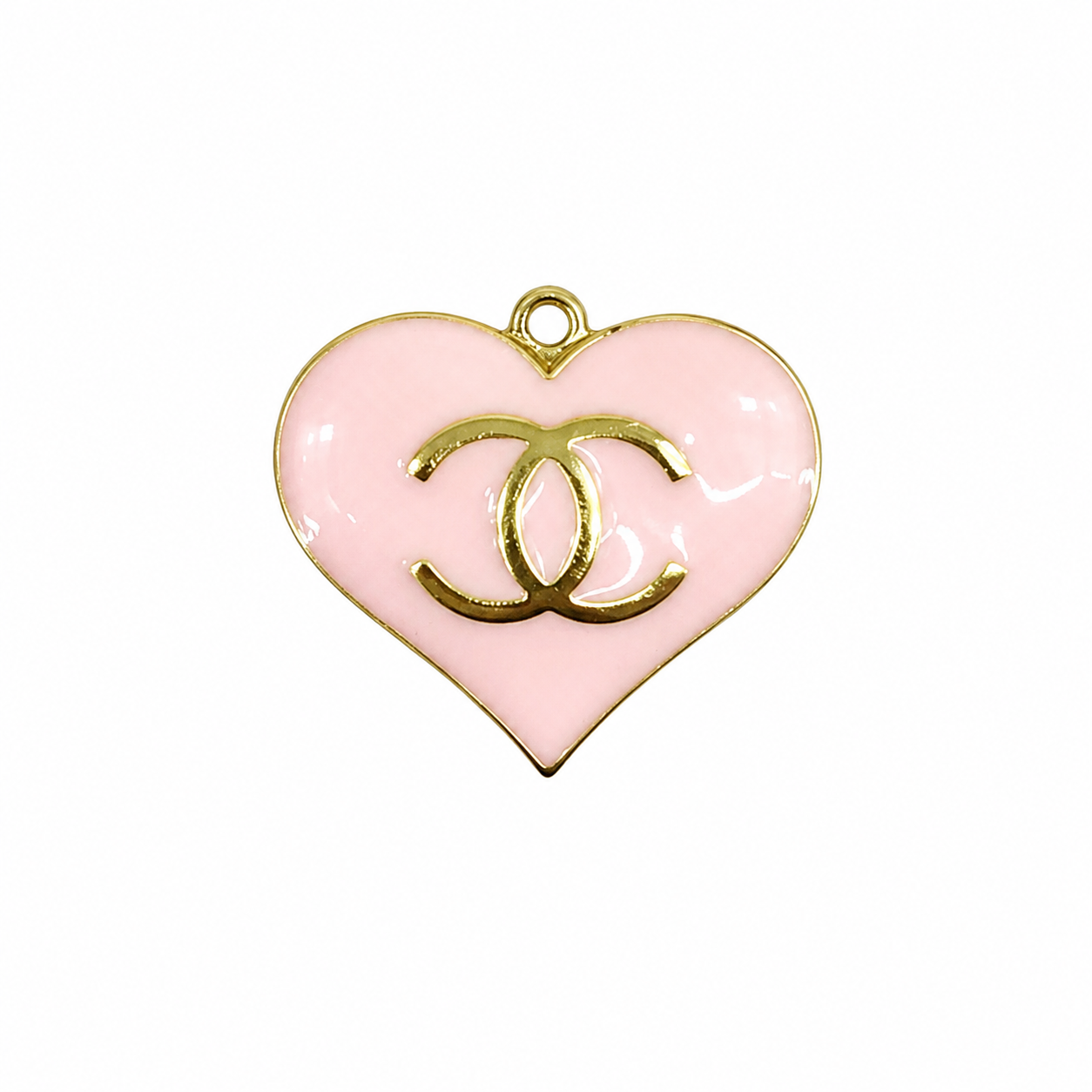 Large Gold Tone Heart Charms