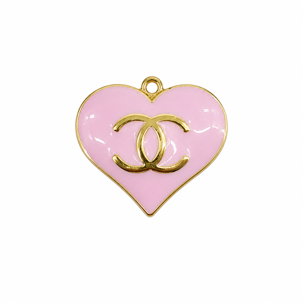 Large Gold Tone Heart Charms