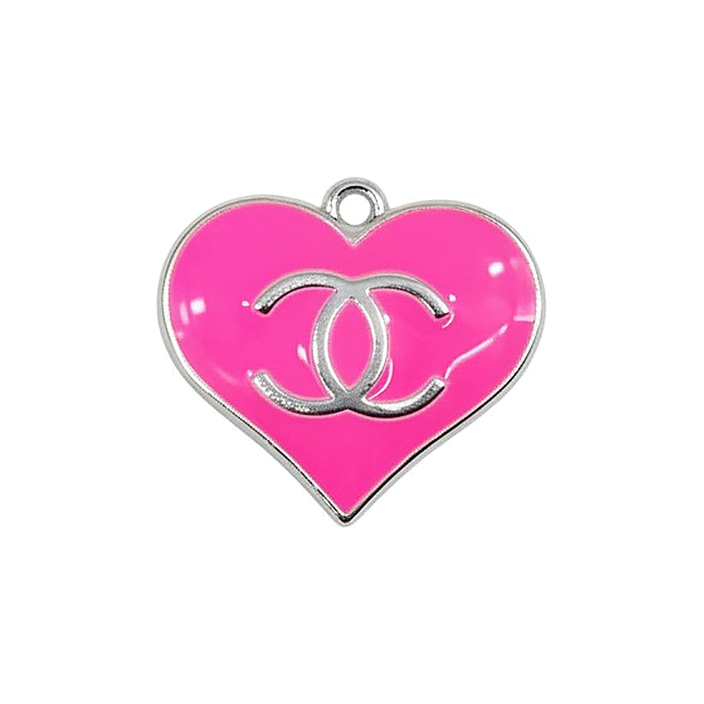 Large Silver Tone Heart Charms