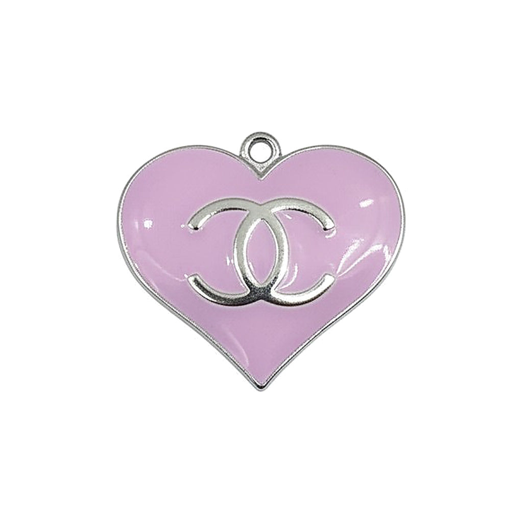 Large Silver Tone Heart Charms