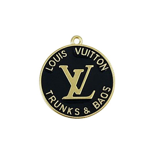 Large Black & Gold Charm