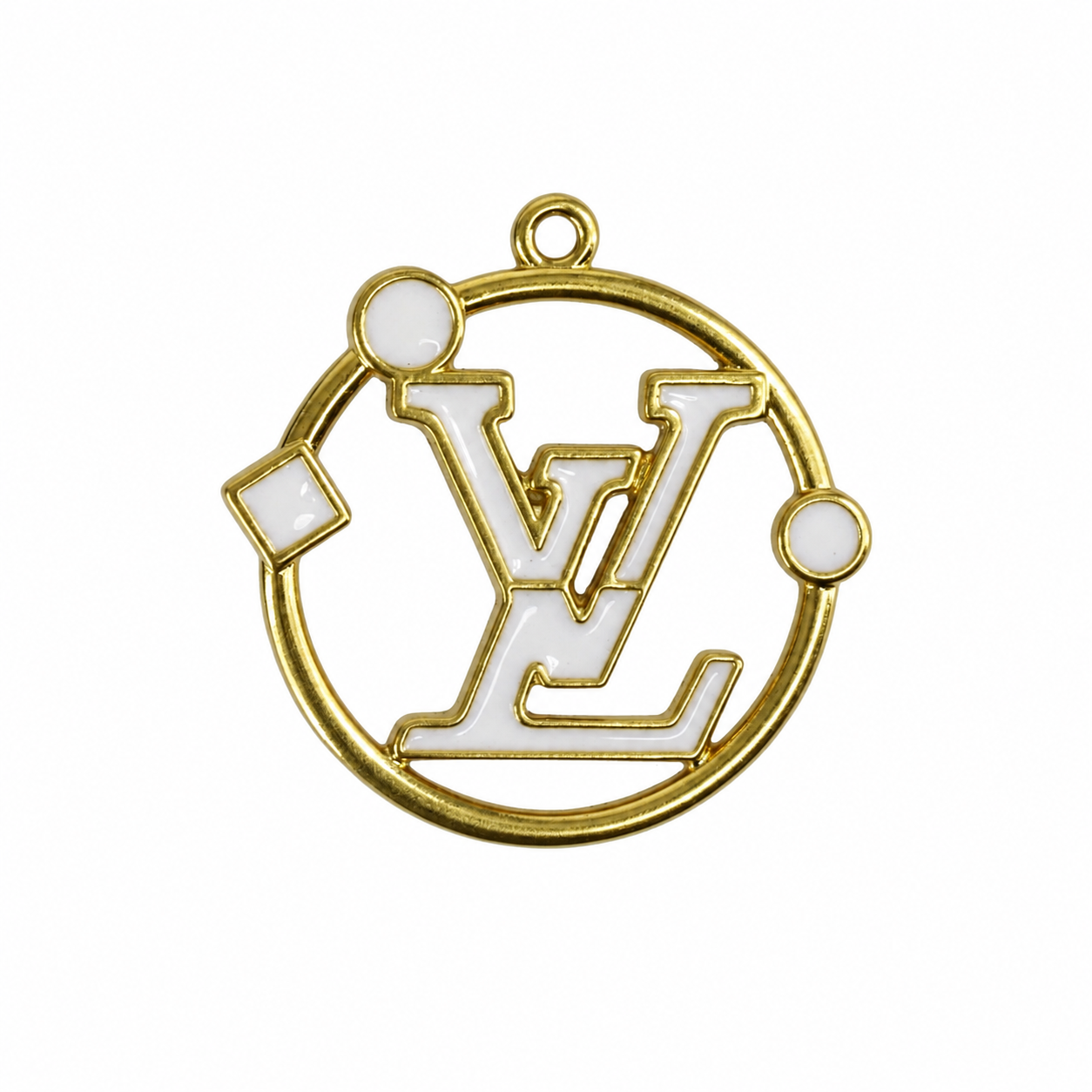 White & Gold Charm