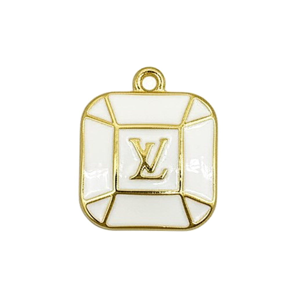 Large and Small Square Colored Charms