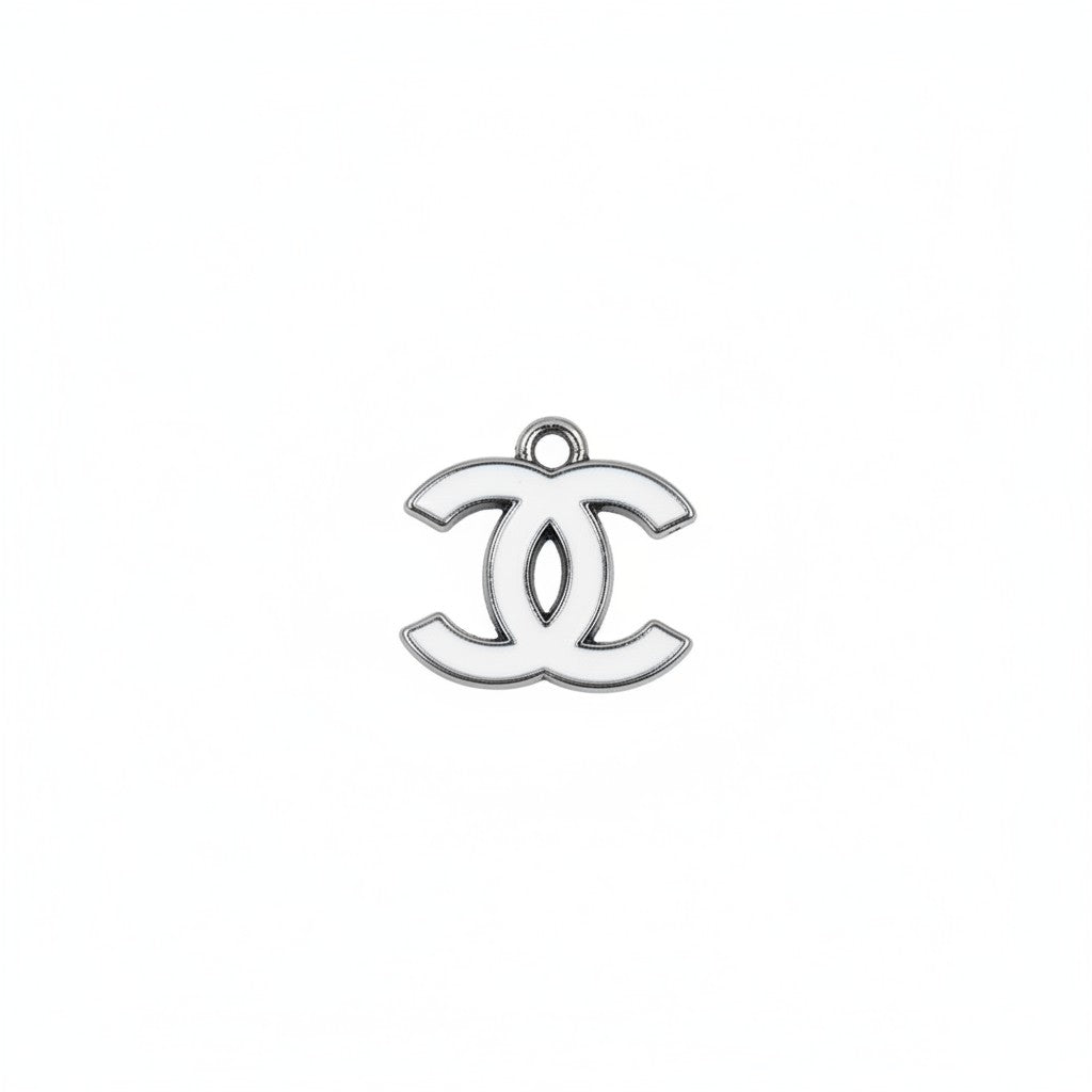 Silver Tone Double Sided Colored Charms