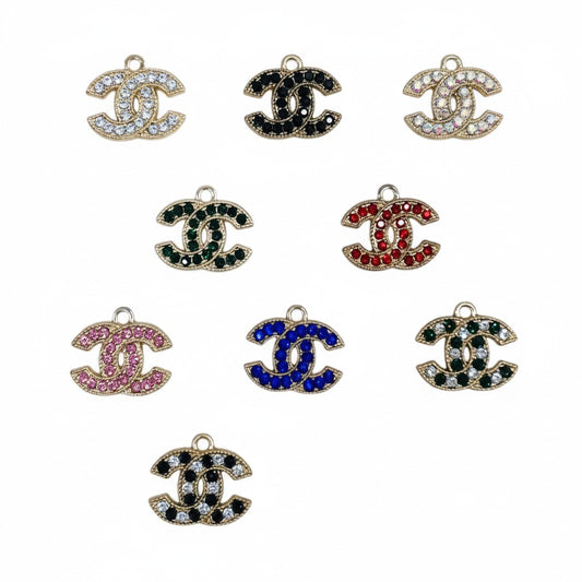 Gold Tone Rhinestone Charms