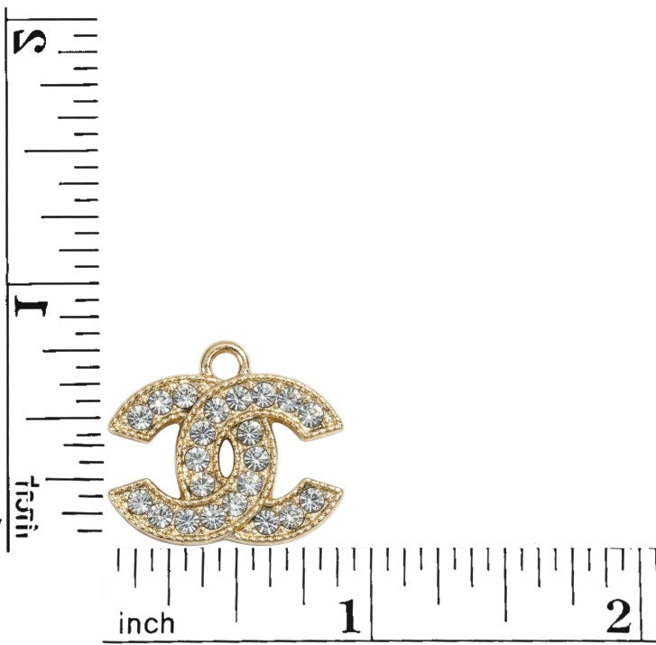 Gold Tone Rhinestone Charms
