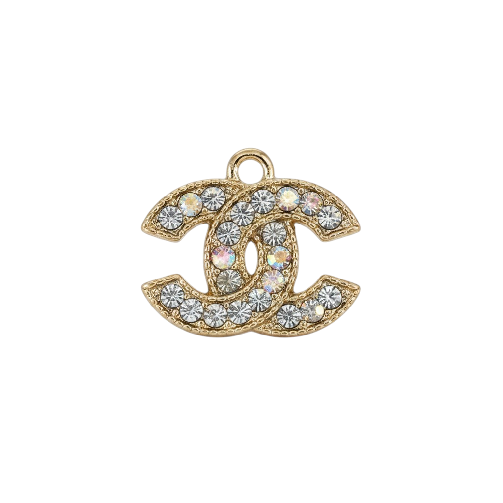 Gold Tone Rhinestone Charms