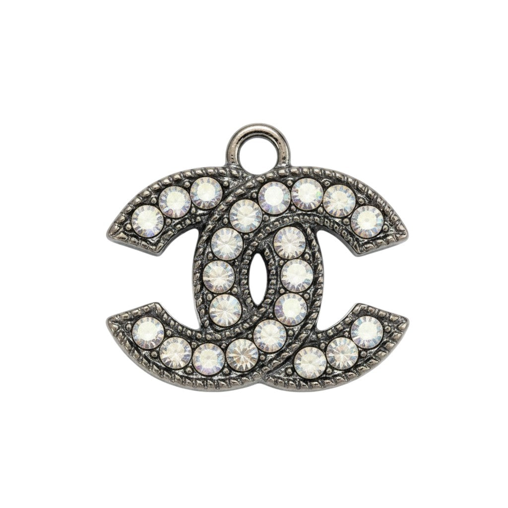 Silver Tone Rhinestone Charms