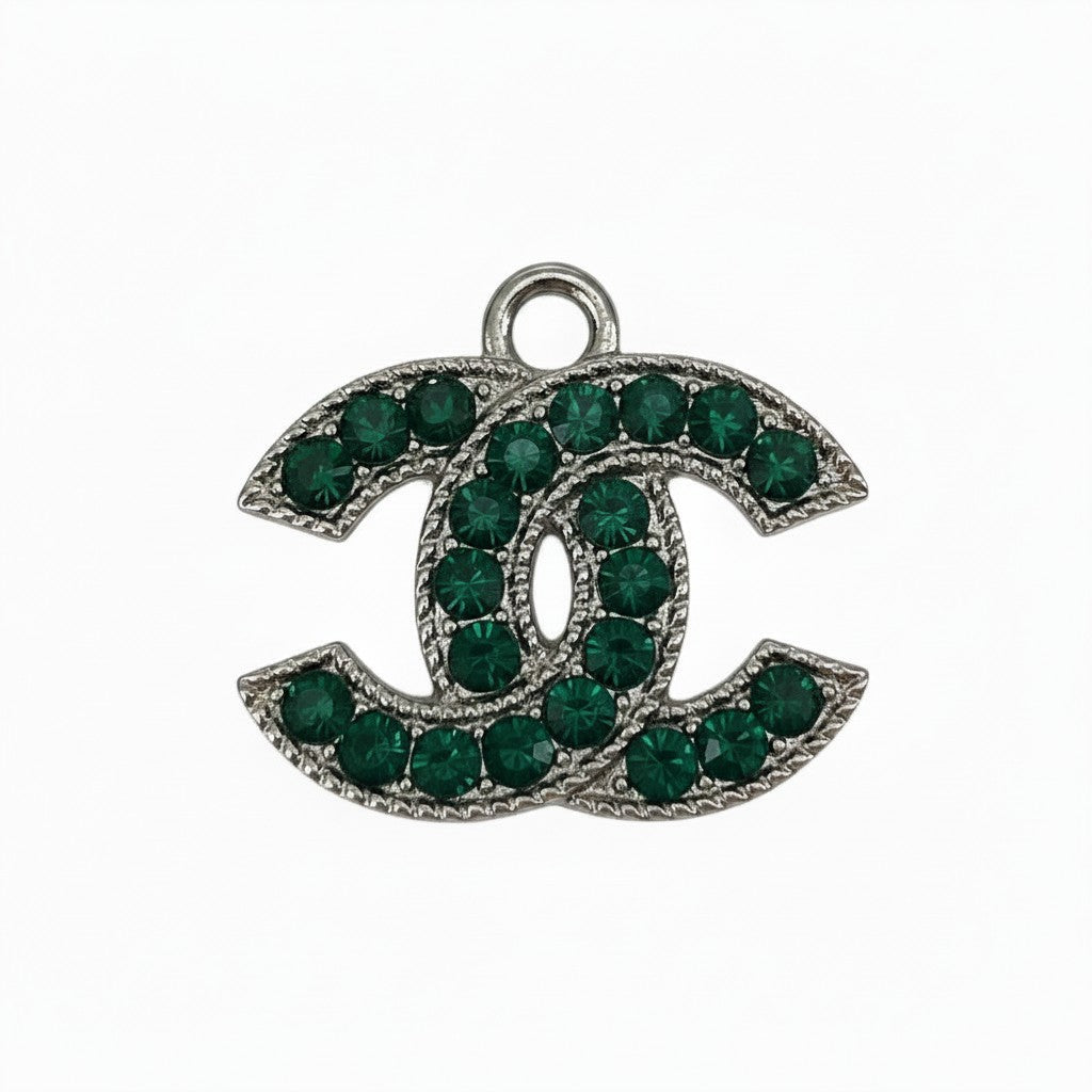 Silver Tone Rhinestone Charms