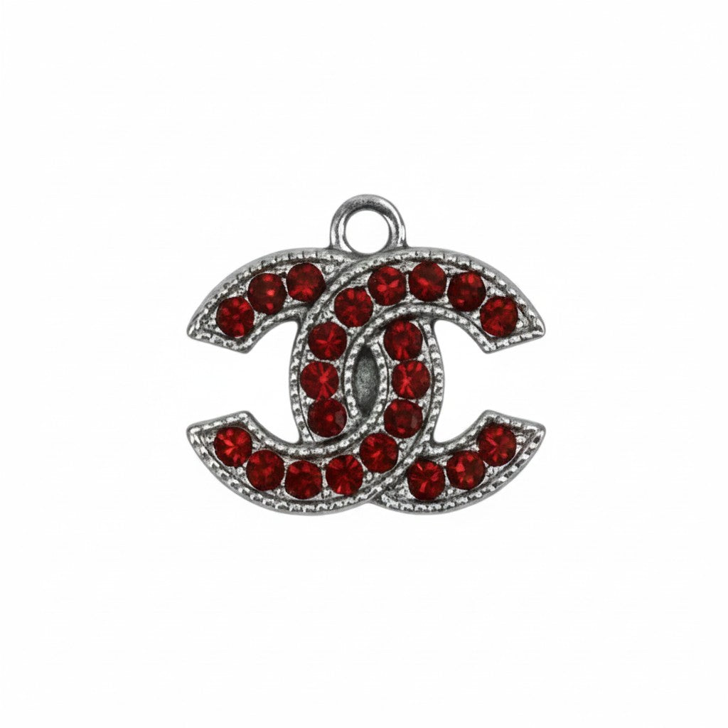 Silver Tone Rhinestone Charms