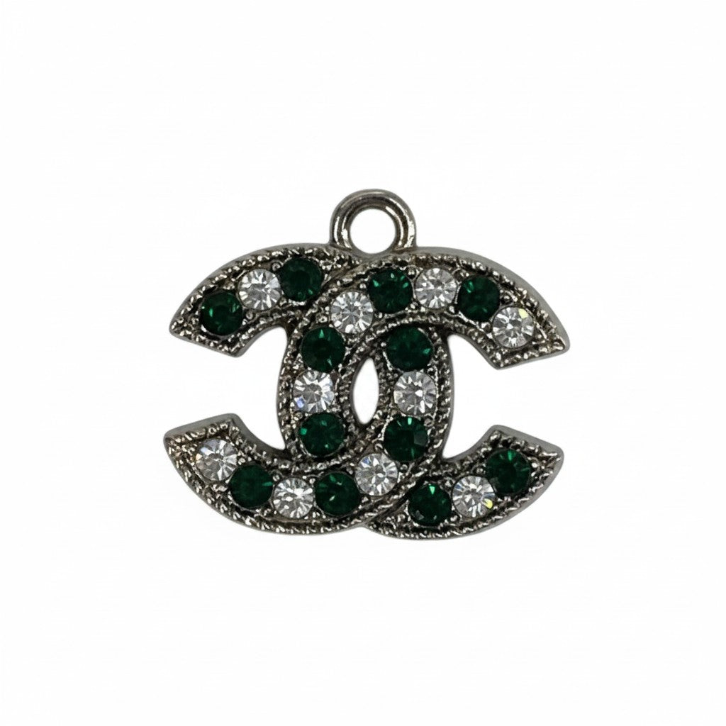 Silver Tone Rhinestone Charms