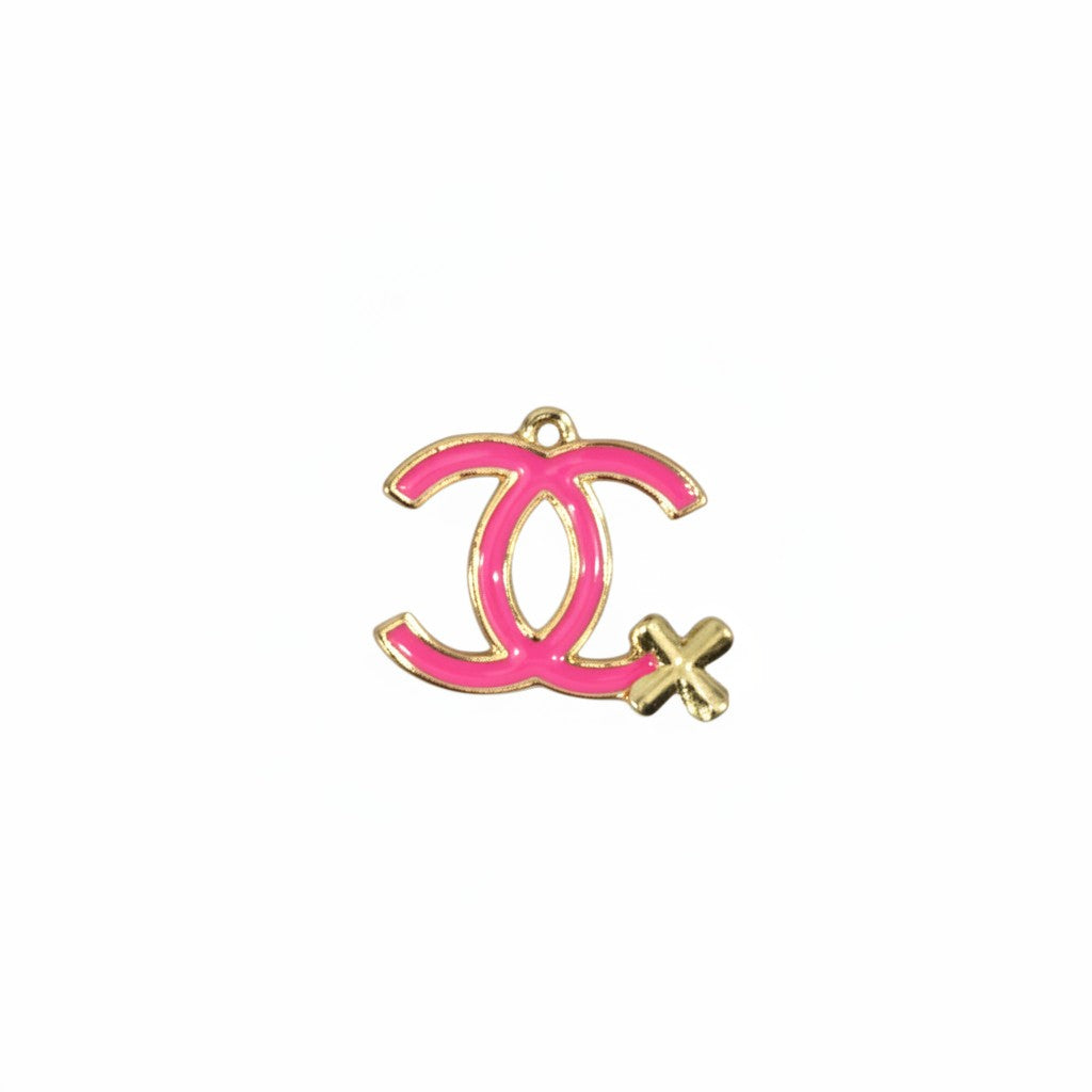Gold & Hot Pink Charm