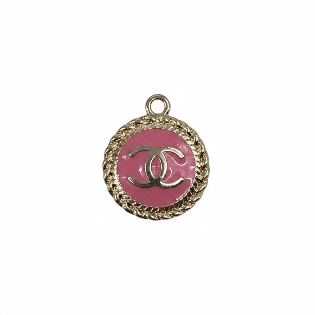 Fancy Button Style Colored Charms