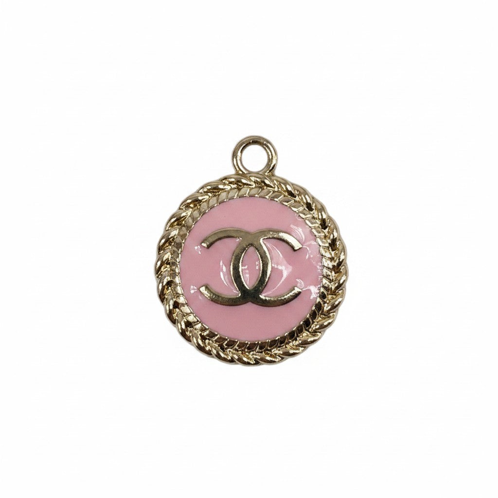 Fancy Button Style Colored Charms